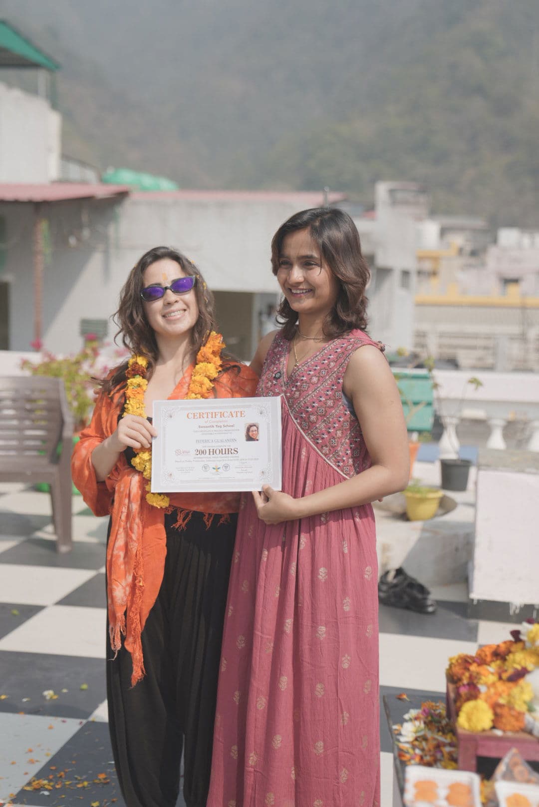 Yoga school student moment 1