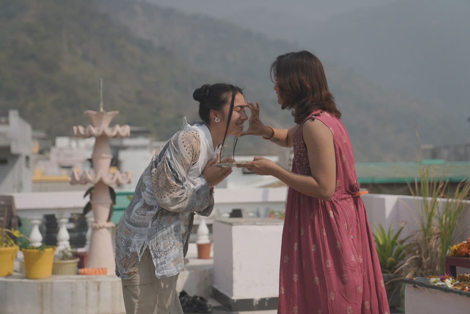 Yoga school student moment 2