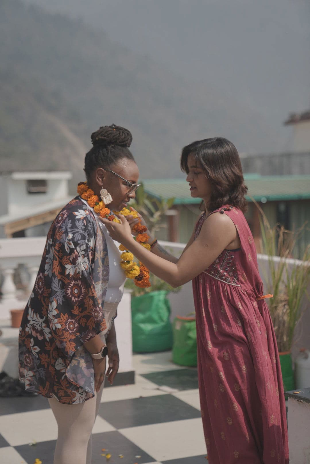 Yoga school student moment 4